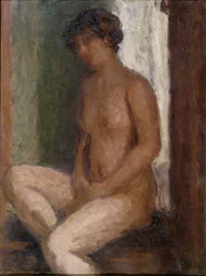 Seated Nude Against the Light